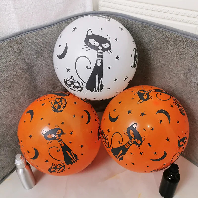 12 inch Halloween Pumpkin &amp; Skull Balloons