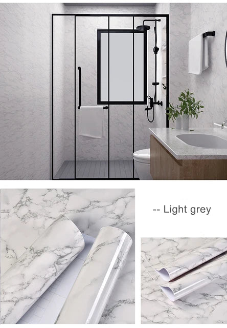 Decal Dán Bếp Chống Dầu Nước, Cải Tạo Tủ Bếp Marble - Daisan Mart