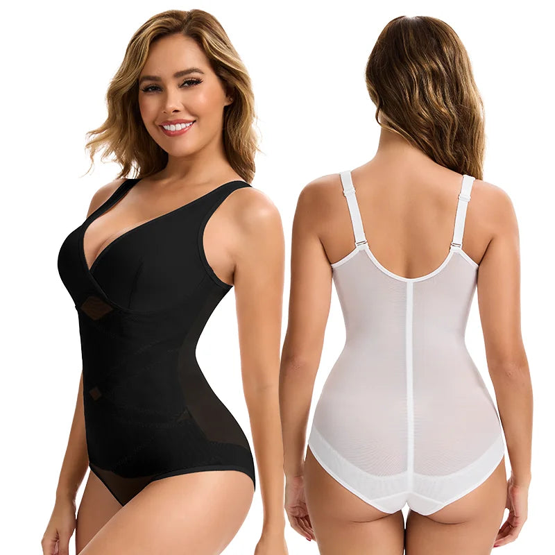 Sexy Cross Mesh Body Shaper Butt Lifting Underwear