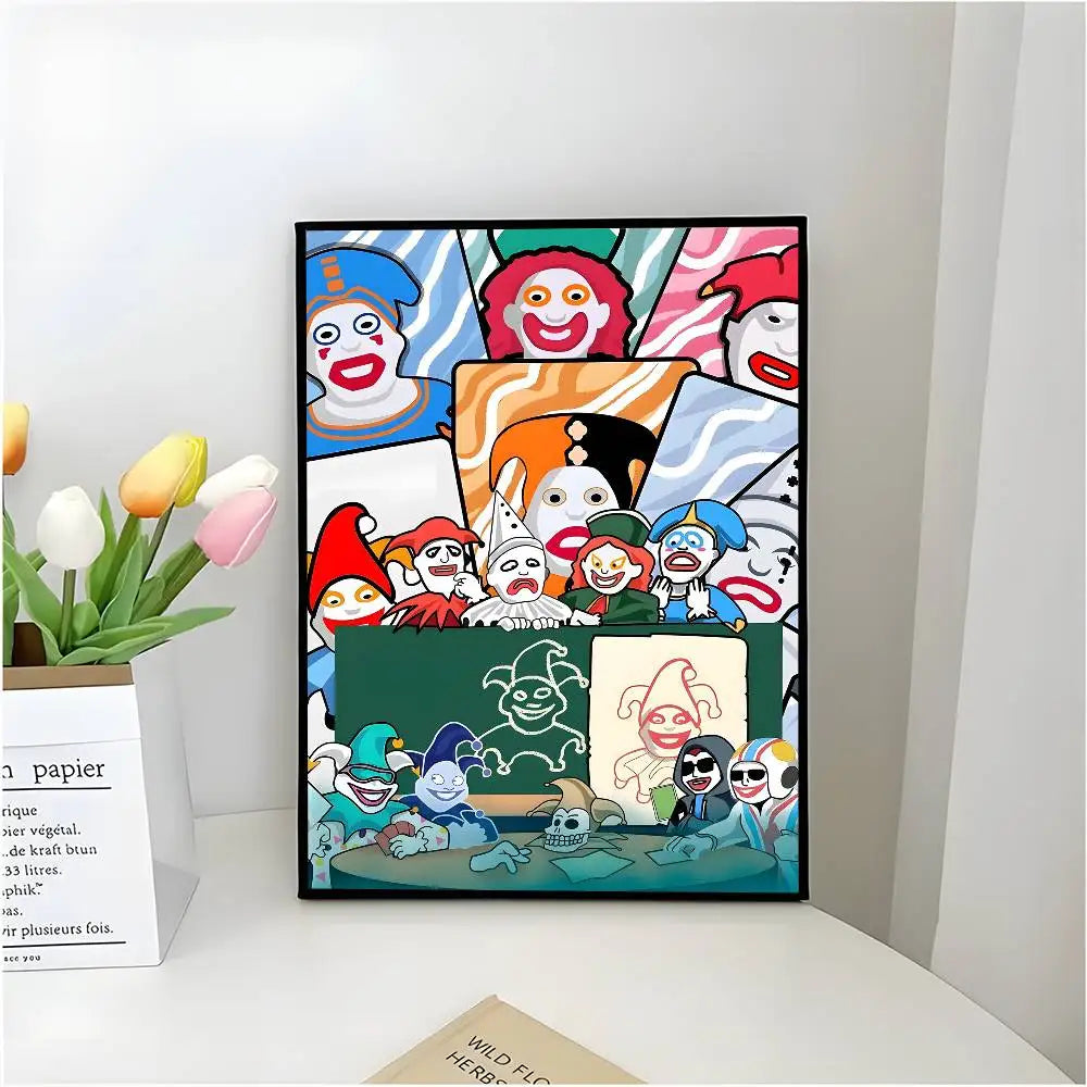 B-Balatro Poster Self-adhesive Art Waterproof Paper Sticker Coffee House Bar Room Wall Decor