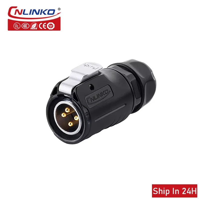 Durable Waterproof IP67 Industrial LED Connector