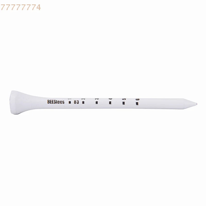 Set of 50 Professional White 83mm Golf Wooden Stakes