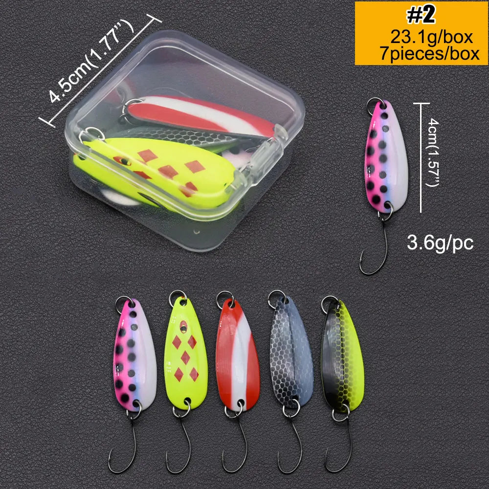 Mồi Câu Kim Loại JYJ Đa Kích Thước 3g-7g Lure Cá