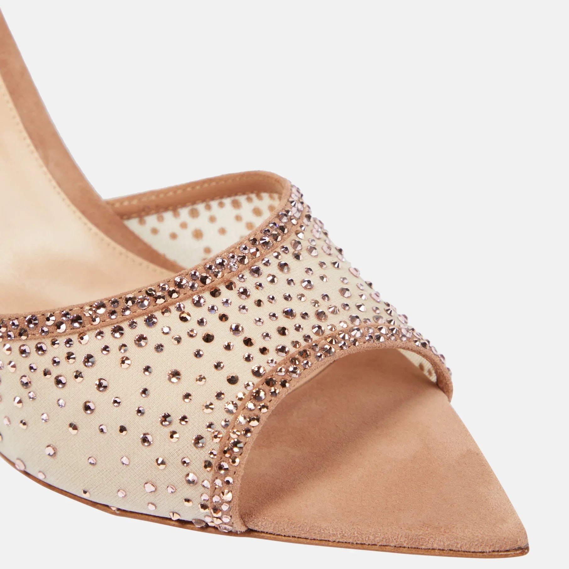 Women's Pointed Toe Rhinestone High Heel Sandals for Elegant Party