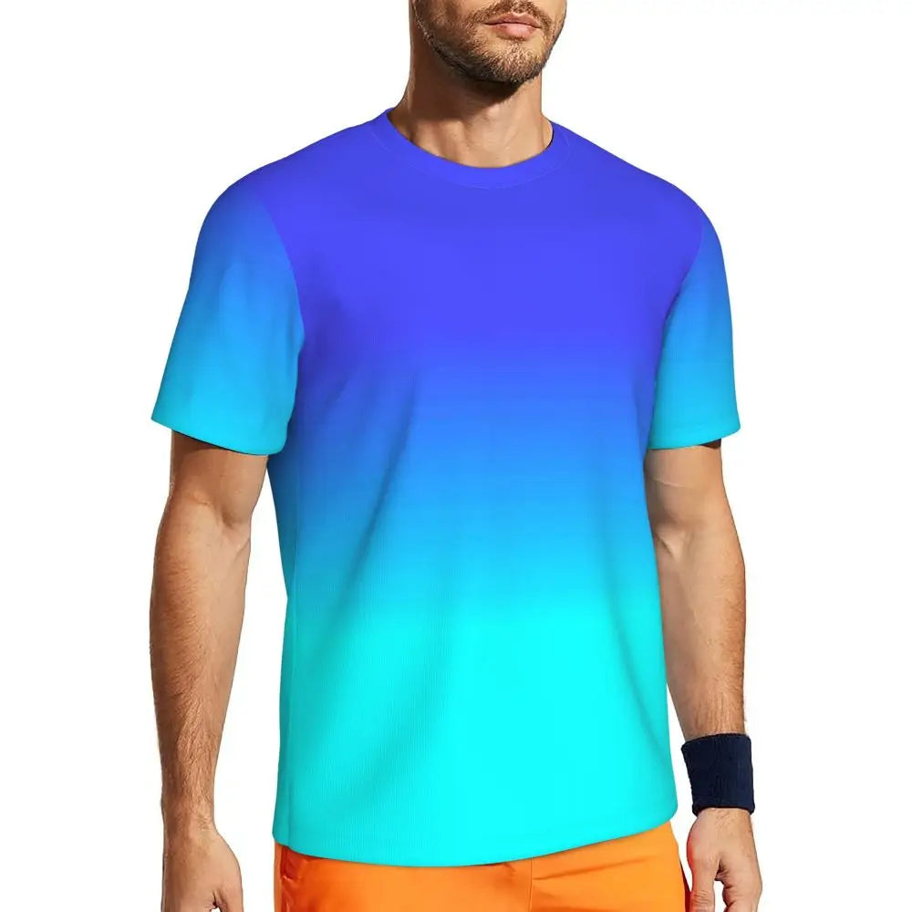 Áo Thun Nam Ombre Tím Hồng Thời Trang Hè Đầy Phong Cách