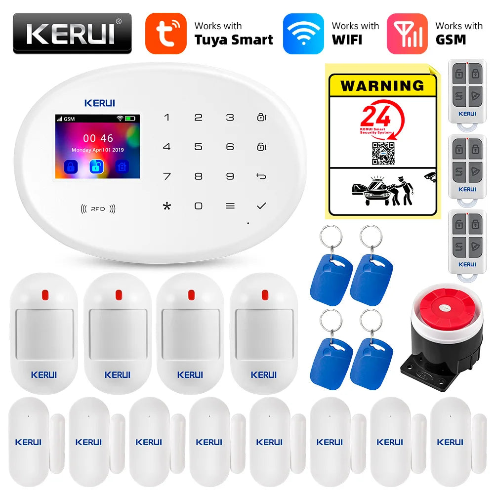 Báo Động Chống Trộm KERUI WiFi Thông Minh Nhà - Daisan Mart