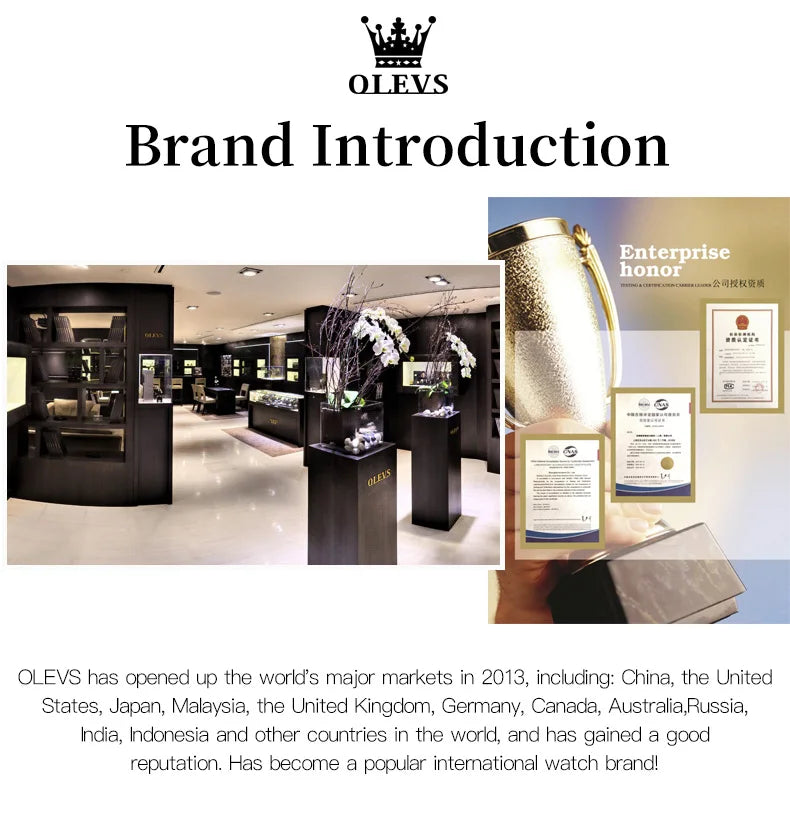 Đồng Hồ OLEVS Nam - Đẳng Cấp, Chống Nước, Thép Không Gỉ