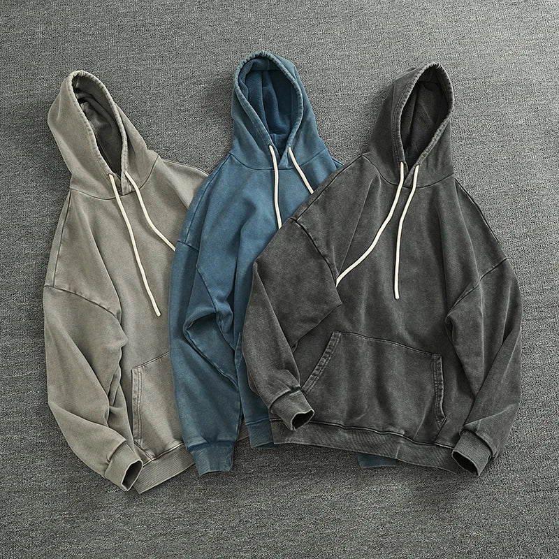 Áo Hoodie Nam Cotton Dày Túi Kangaroo Cá Tính Mới