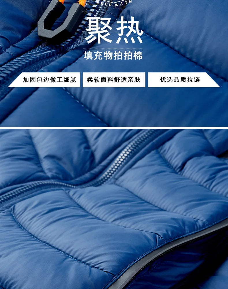 2023 Men's Fishing Jacket Waterproof Winter Warm