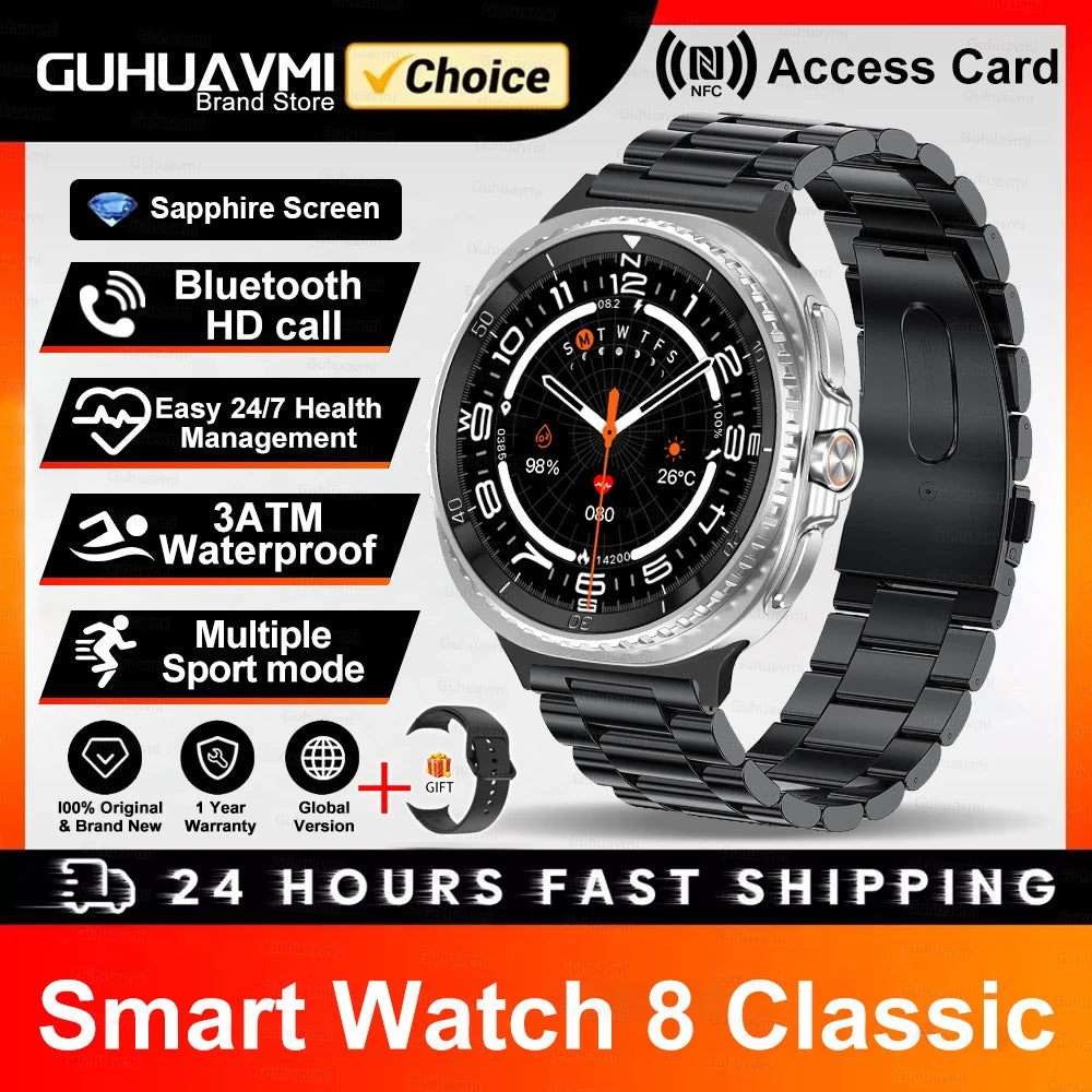 2025 Classic 8 Smartwatch - Luxurious &amp; Durable