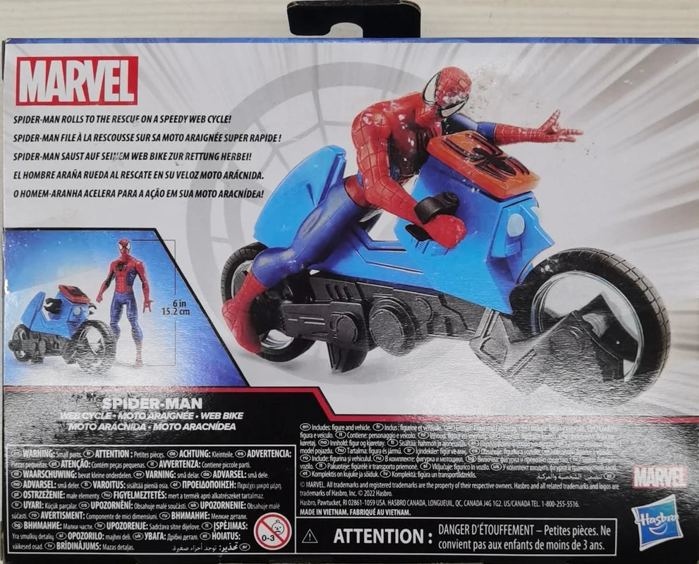Bộ Xe Mô Tô Người Nhện Marvel - Đồ Chơi Trẻ Em