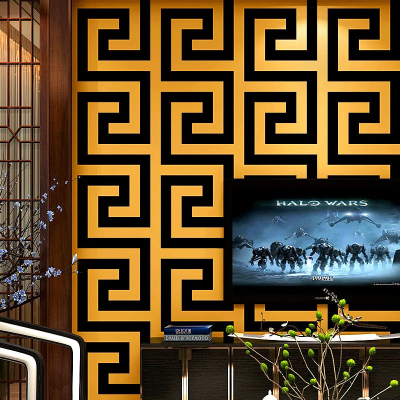 Giấy dán tường họa tiết Hy Lạp hiện đại chống nước