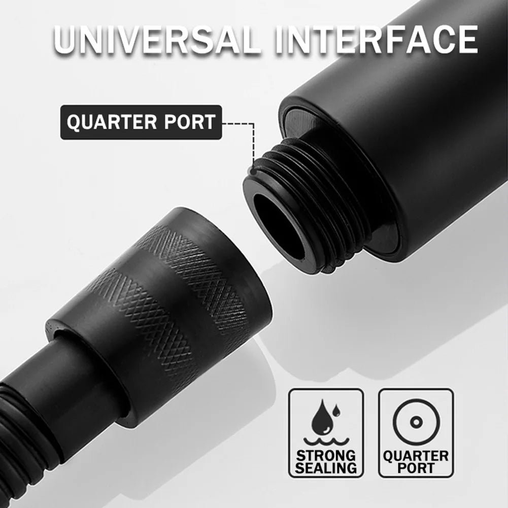Black ABS Sprayer Handheld Toilet Bidet Bathroom Toilet Bidet Shower Head Nozzle Showerhead Shattaf Spray Shower Head Nozzle - Daisan Mart