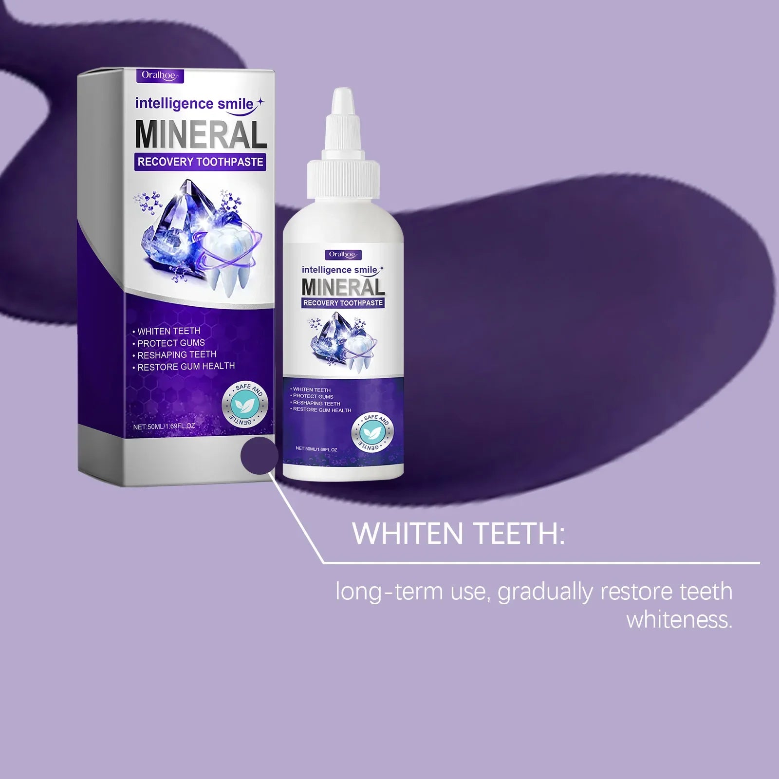 Mineral Toothpaste Rapid Repair Clean Brightening Tooth Repair Gel Rebuilding Strengthen Whiten Protect Oral Daily Fresh Care - Daisan Mart