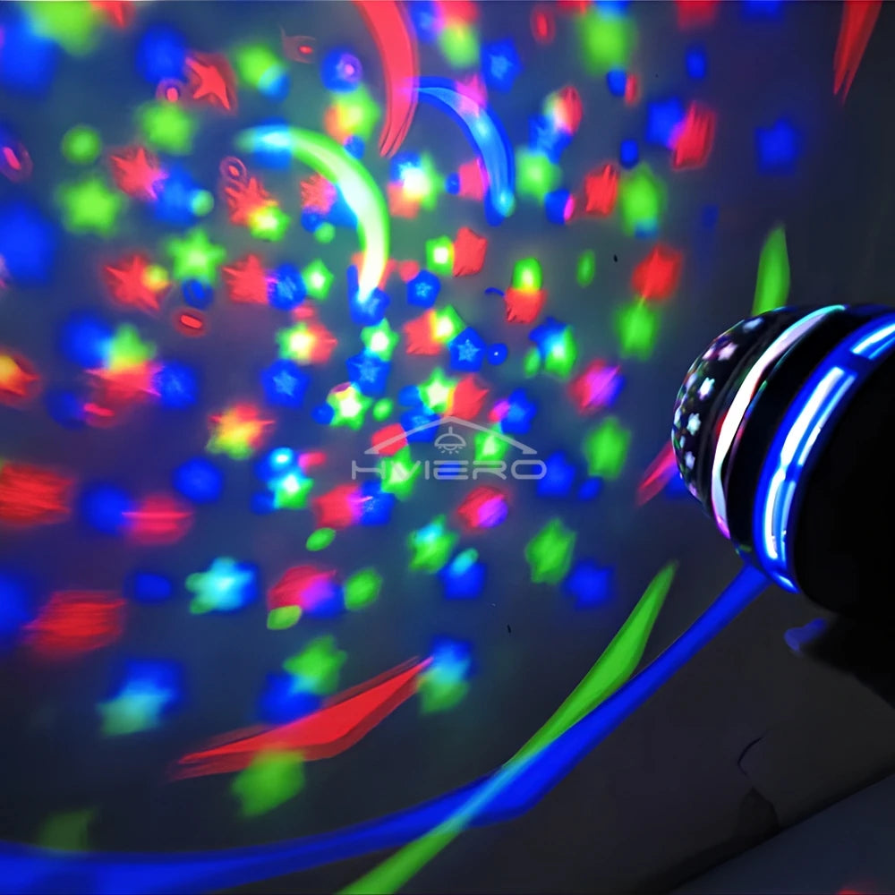 Starry Night Light Projector USB Table Lamps Gaming Room Home Theater Ceiling Wedding Decoration Halloween Rotates Automatically