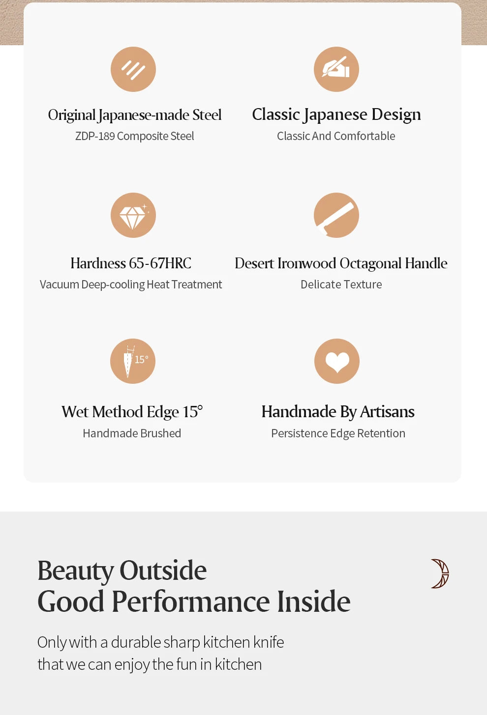 Dao Nhà Bếp XINZUO 5.5 Lưỡi Thép Nhật ZDP189 Cao Cấp