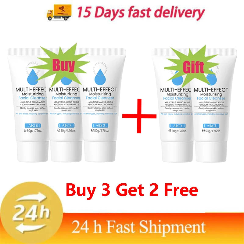 Facial Cleanser Deep Cleansing Foam Remove Dark Spots Acne Mark Pores Refining Blackheads Oil Control Face Wash Scrub Face Gel