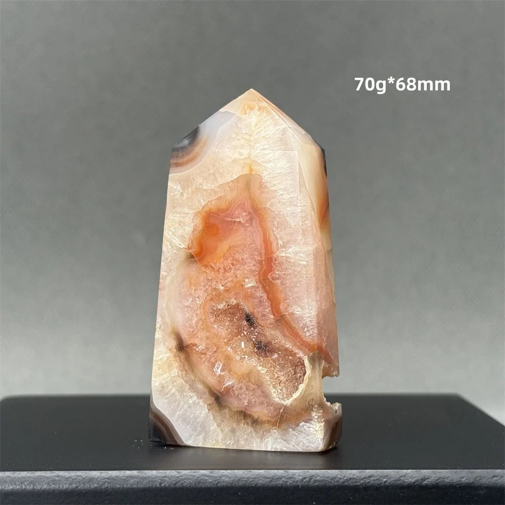 Natural Red Onyx Pillar - Decorative &amp; Healing Stone