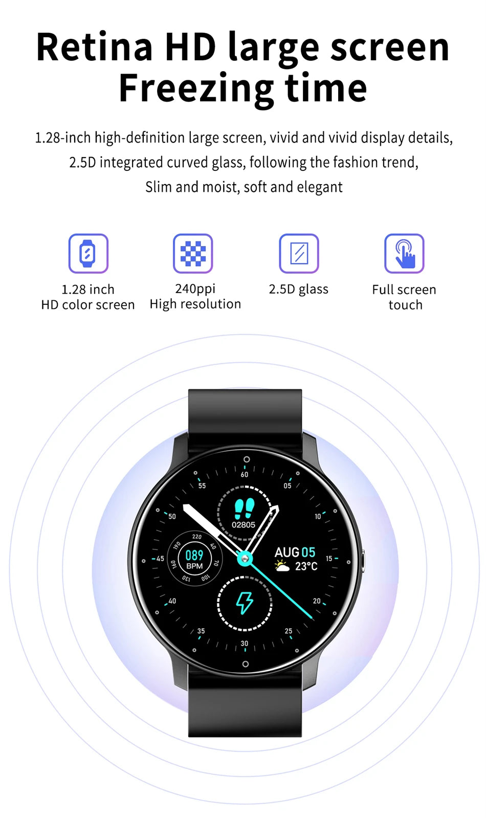 LIGE ZL02 Smart Watch IP67 Bluetooth 5.2 Calling