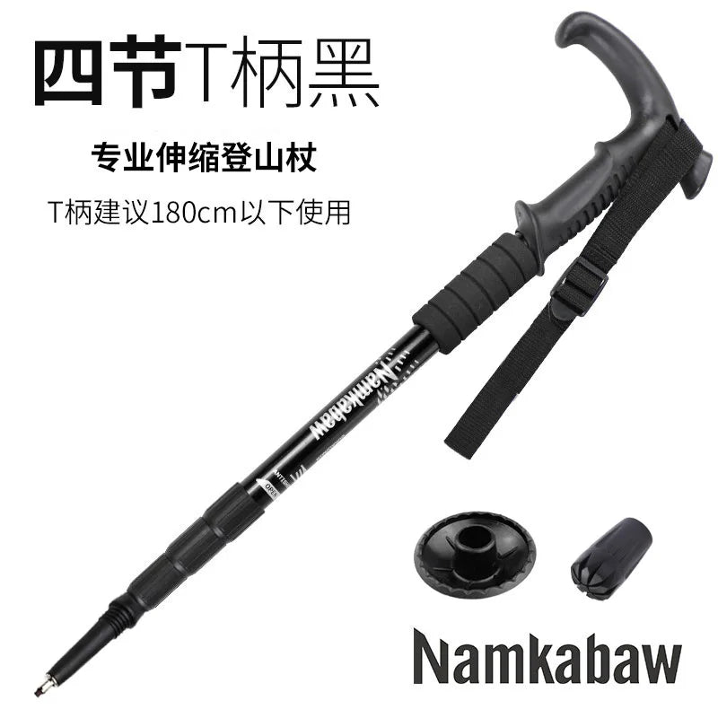 Aluminum Multi-Function Trekking Pole - Protection &amp; Walking Aid
