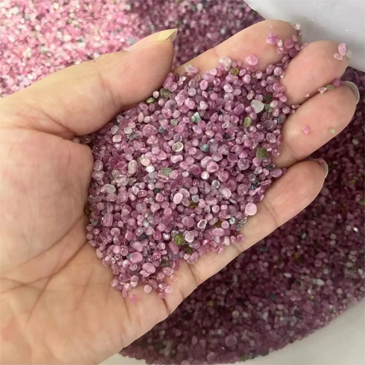 Natural Rose Quartz Stone - Decoration &amp; Healing