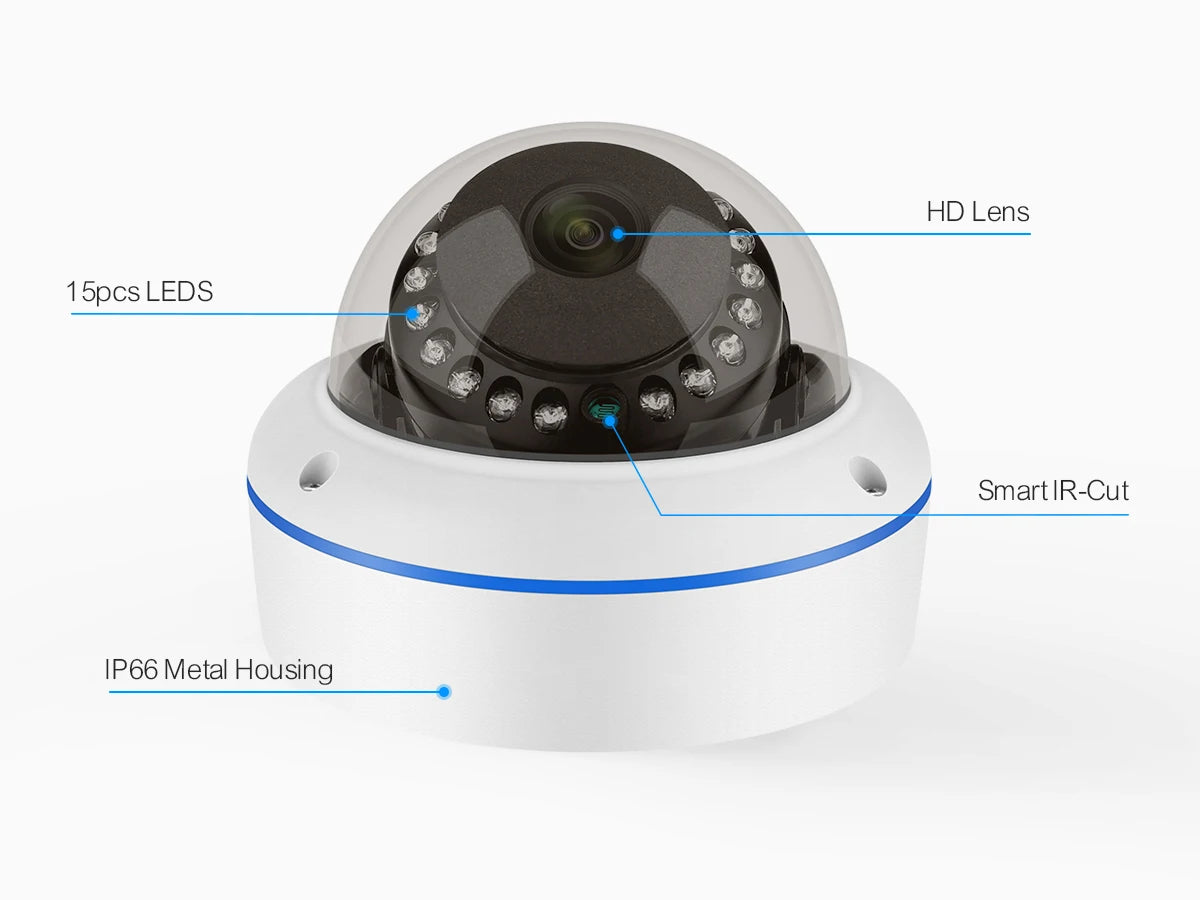 Techage H.265 4MP 5MP Adapter 48V POE Adapter Video IPC P2P CCTV Video