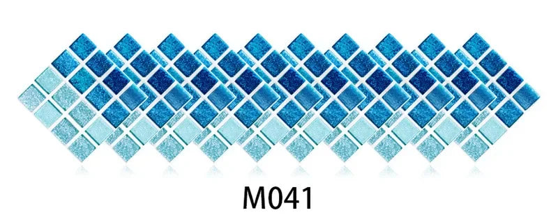 10pcs/set Marble Mosaic Tiles Wall Sticker Transfers Flat Covers for Kitchen Bathroom Stitching Stickers Self-adhesive Removable