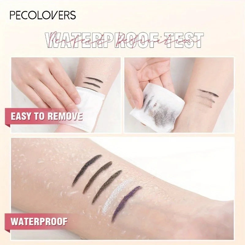 White Brown Blue Gel Eyeliner Waterproof, Soft, Long-lasting