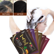 7-Color Herbal Hair Dye Shampoo, Gentle &amp; Long-Lasting
