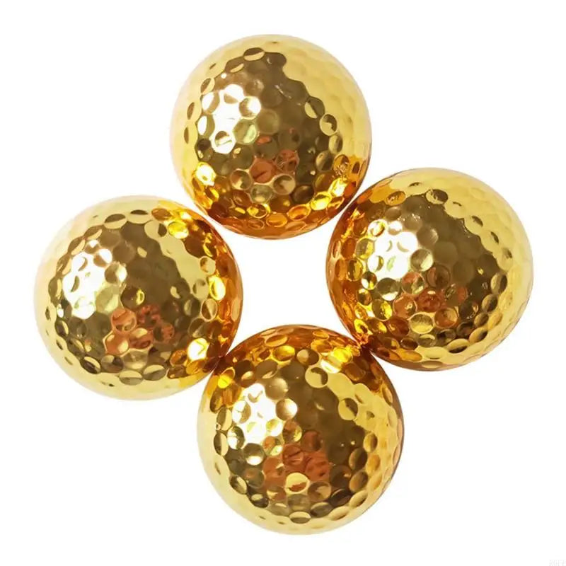 4.26cm Gold Plated Golf Ball - Indoor &amp; Outdoor Practice