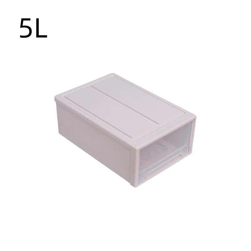 Multi Purpose Stackable Plastic Storage Drawers for Bedroom Closet Underwear Socks Organization