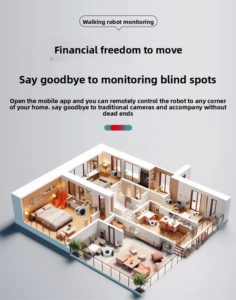 Intelligent pet feeder can be remotely controlled equipped with a camera capable of moving communication and featuring a laser