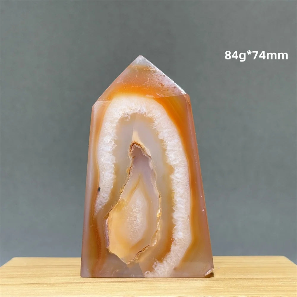 Natural Red Onyx Pillar - Decorative &amp; Healing Stone