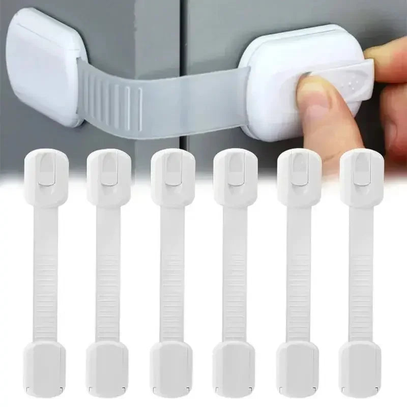 3/5/10Pcs/Lot Child Lock Protection of Children Baby Drawer Anti-opening Cabinet Door Refrigerator Anti-pinch Safety Lock Buckle - Daisan Mart