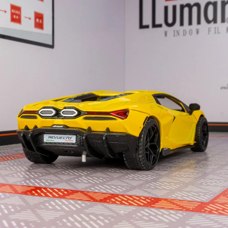 Mô Hình Xe Lamborghini Revuelto Hợp Kim Kéo Lùi Trẻ Em - Daisan Mart