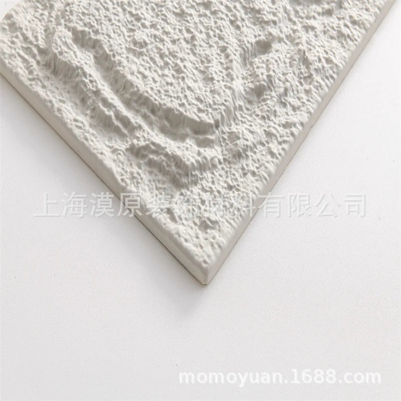 Tấm ốp tường đá 3D PU chống trượt ngoài trời 25x45