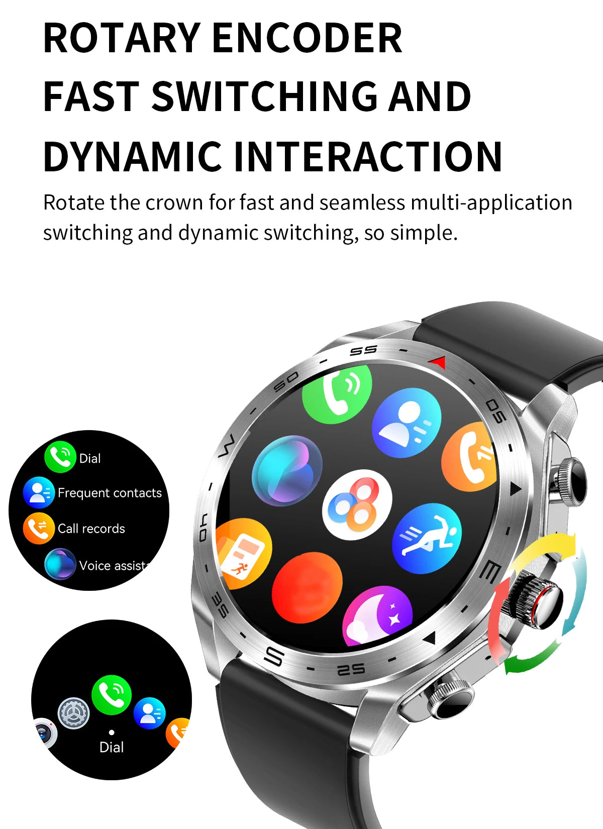 Men's Smart Watch 400mAh Durable Steel, Bluetooth Calling