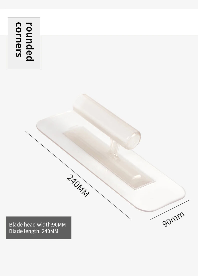Transparent Plastic Plastering Trowel Plastering Wall Tools Construction Tools