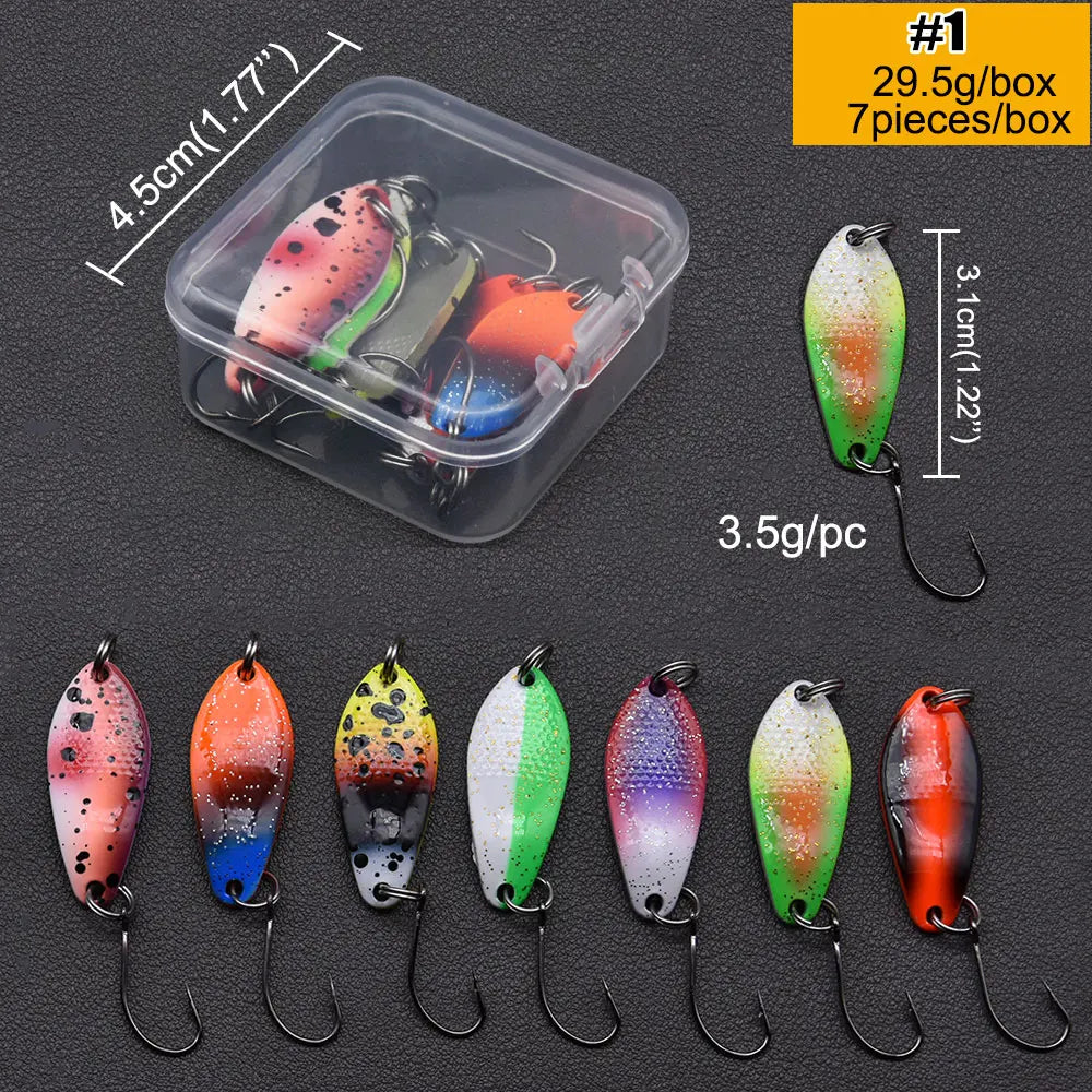 Mồi Câu Kim Loại JYJ Đa Kích Thước 3g-7g Lure Cá