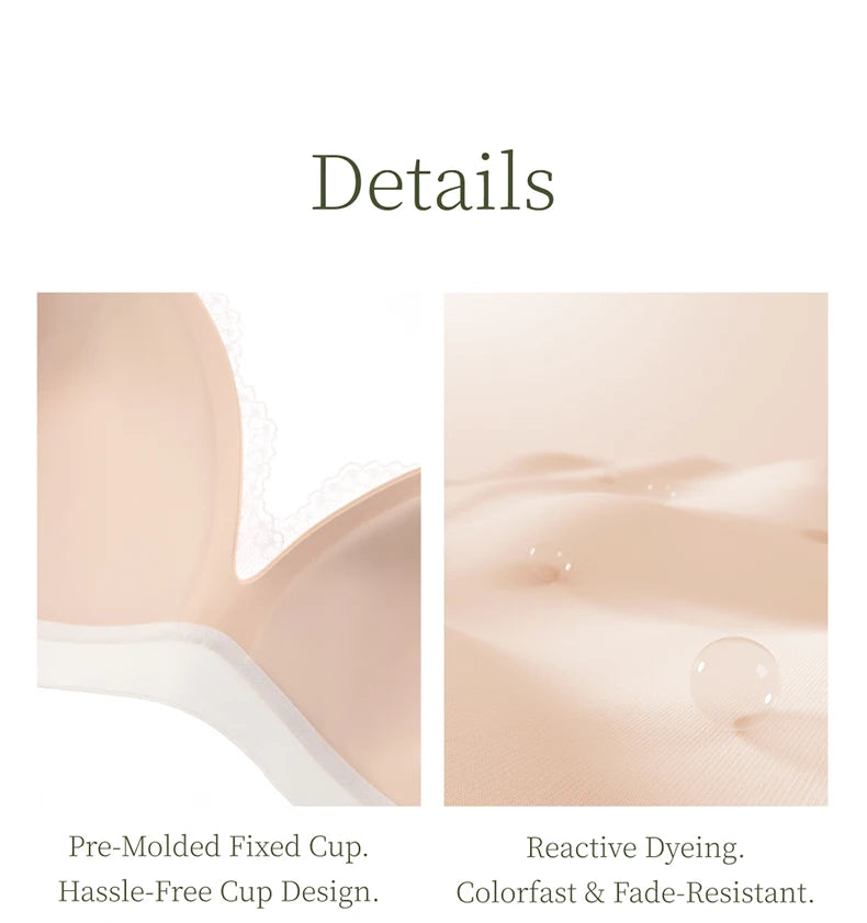 SUJIIN sexy summer wireless lace push-up bra