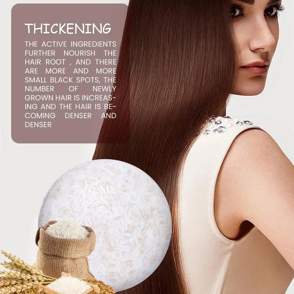 Organic Rice Shampoo Soap for Hair Loss Prevention