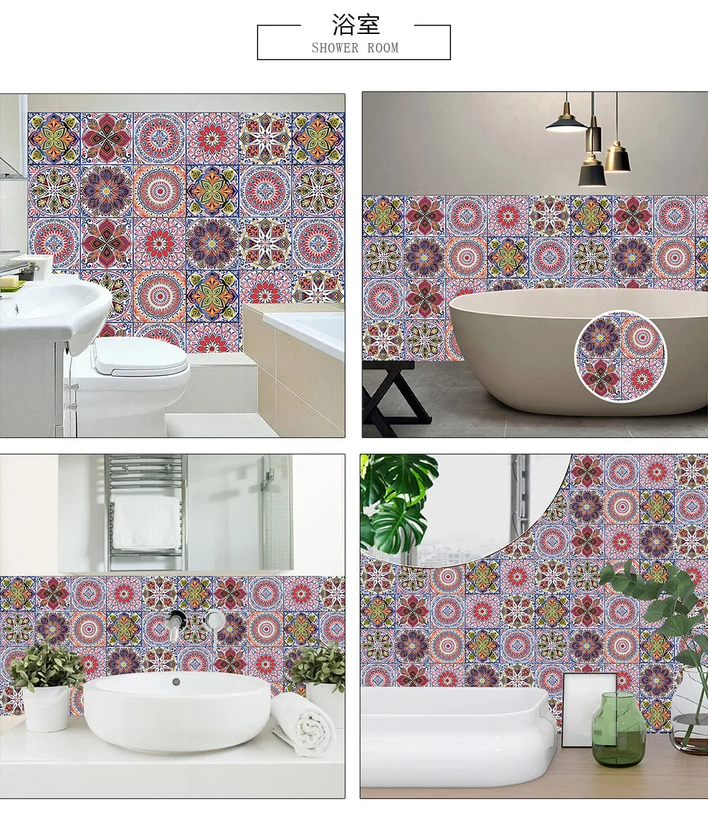 Bộ 10 Miếng Dán Tường Đá Marble Đen Trắng Xám Sang Trọng - Daisan Mart