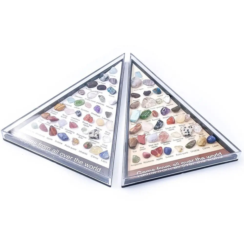 36-Piece Natural Stone Set - Creative Triangle Crystal