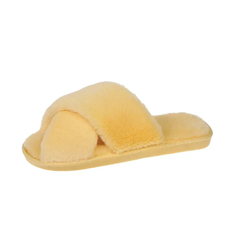 Warm Furry Slippers - Women &amp; Men, Indoor Wear 20024