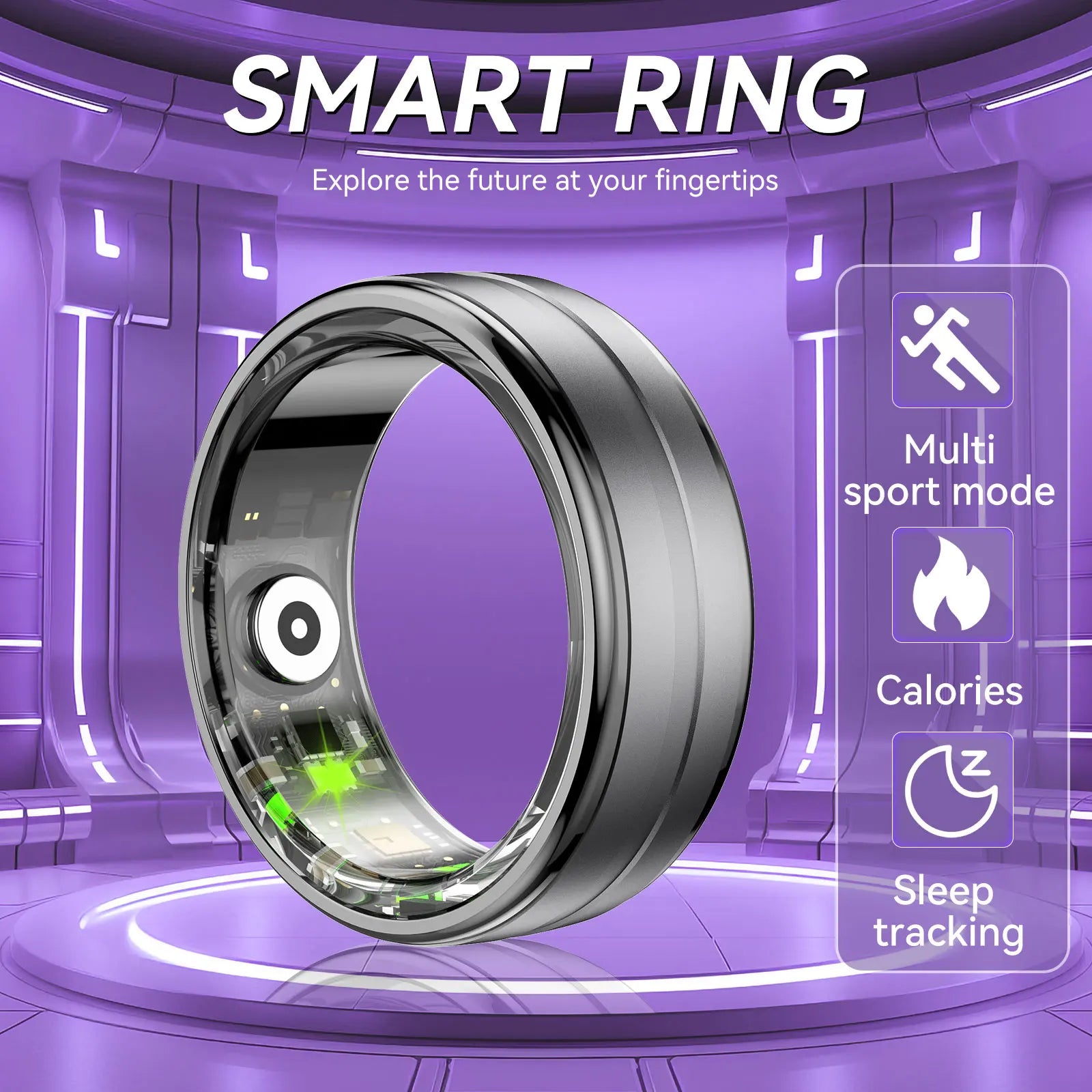 EIGIIS R06 Health Ring - Waterproof, Smart Measurement