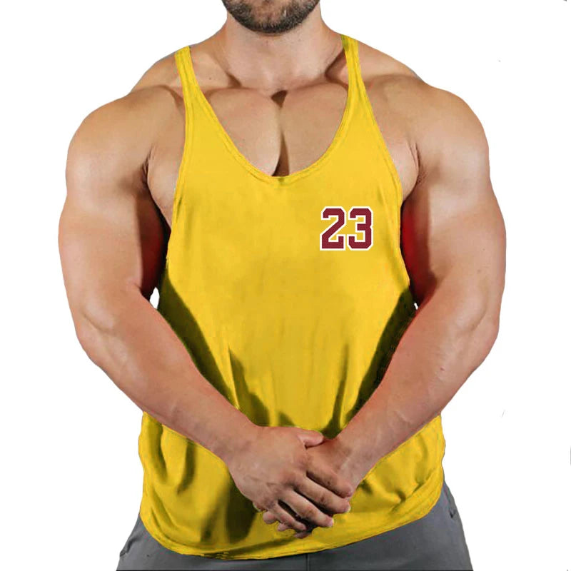 Men's Active Summer Sleeveless Gym Sports T-Shirt