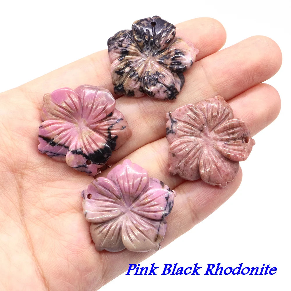 Amethyst Flower Natural Gemstone Pendant