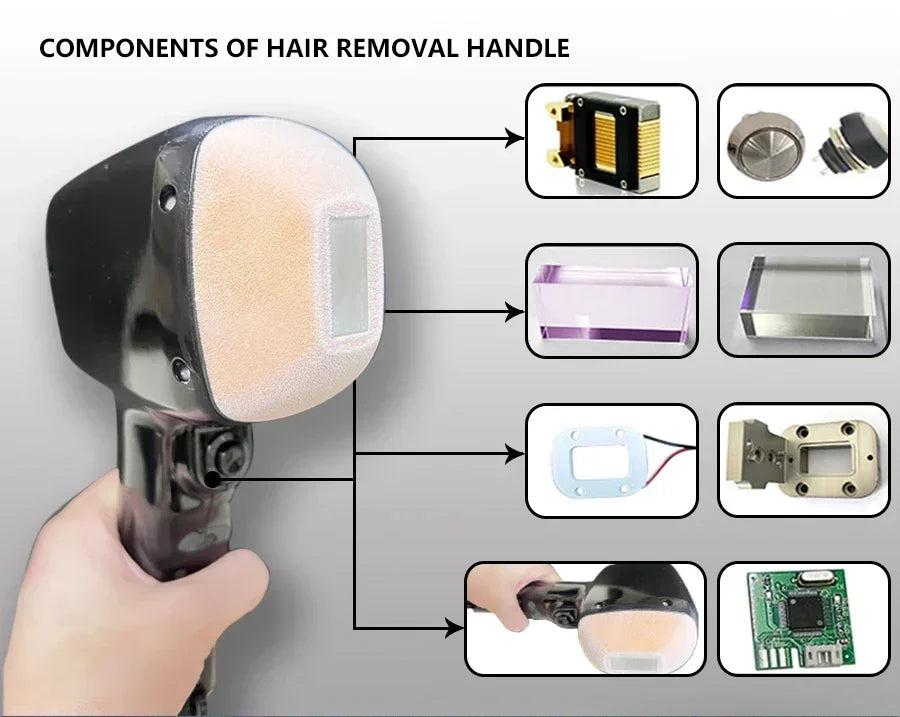 808nm Alexandrite Professional Soprano Diode Ice Titanium Laser Body Hair Removal Machine 4 Wave Device Permanent CE Woman 4000w