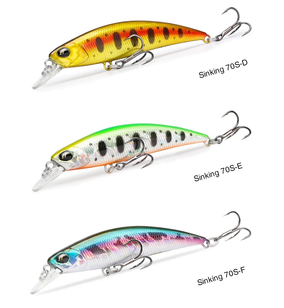 Mồi Câu TSURINOYA DW75 70mm 8.9g Cho Cá Chìm Nước Ngọt