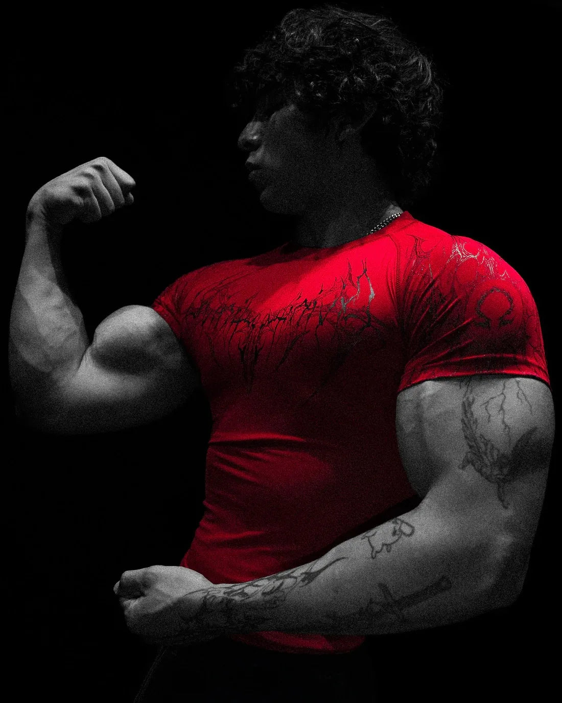 Áo Thun Nam Gothic Tập Gym Co Giãn Nhanh Khô 2025 - Daisan Mart